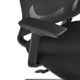 Schwarze Armlehne des Profi-Bürostuhls Ergosento mit strukturierter Oberfläche von hjh OFFICE