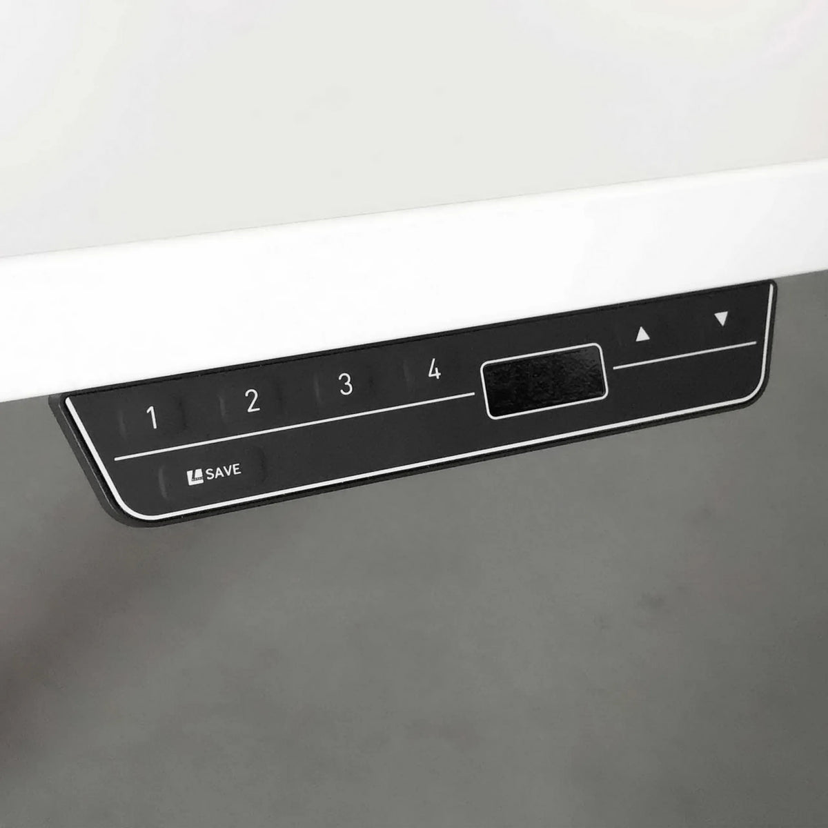 Digitales Bedienfeld mit Speicherfunktionen des elektrisch höhenverstellbaren Schreibtischs XBHM 2E WC von hjh OFFICE PRO