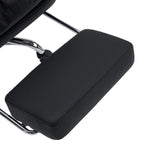 Schwarze Kopfstütze des Homeoffice Chefsessel Relax Legoro mit verchromter Halterung von MyBuero