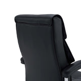Rückseite der Rückenlehne des Homeoffice-Bürostuhls Relax Prestio in Schwarz von MyBuero