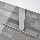 Silberfarbenes Untergestell des Schreibtischs XMKA 19 G von hjh OFFICE PRO